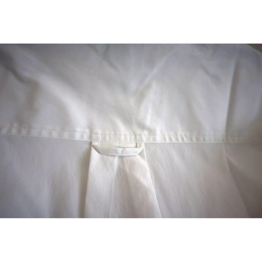 Athleta 882549-01 Women's Size LARGE White Oversized Button-Up Poplin Top Blouse - Picture 3 of 10